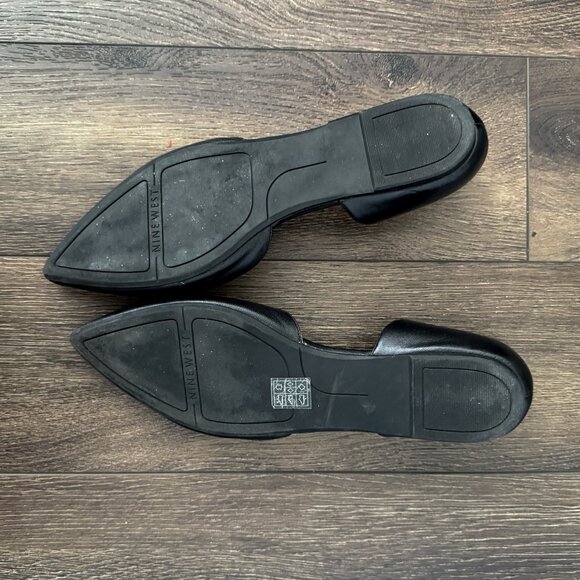 NINE WEST - Leather lined Flats - Black - Size 10 - Picture 2 of 3